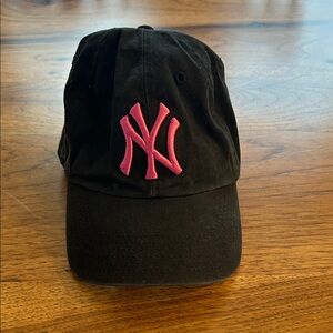 New York Yankees Black and Pink baseball hat